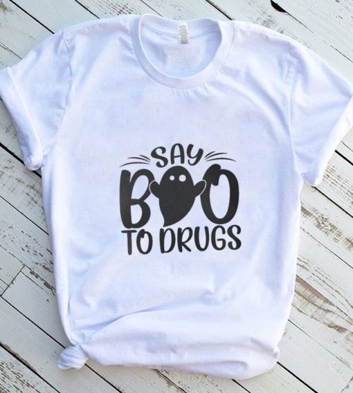 Funny Red Ribbon Week Say Boo To Drugs T Shirt