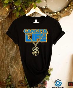 Gangsta for Life rap necklace shirt1