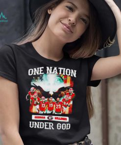 Georgia Bulldog one nation under God American flag shirt1
