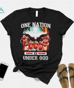 Georgia Bulldog one nation under God American flag shirt2