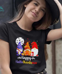 Gnomes Happy Hallothanksmas Halloween Thanksgiving Christmas 2022 shirt1