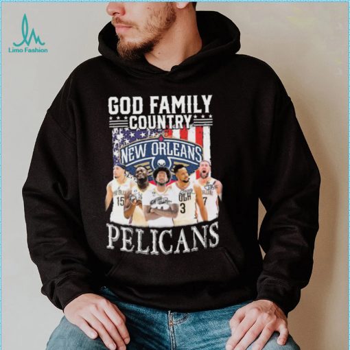 God Family Country New Orlean Pelicans Signatures Shirt