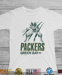 Green Bay Packers Marvel Wolverine Slash Shirt2