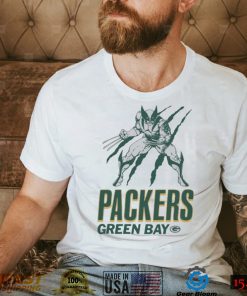 Green Bay Packers Marvel Wolverine Slash Shirt3