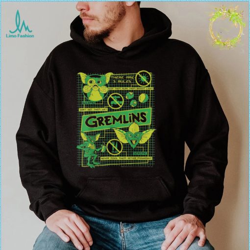 Gremlins Three Rules Schematics Horror Movie Trending Unisex T Shirt