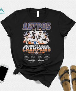 Houston Astros Baseball Team 2022 American League Champions Signatures Shirt
