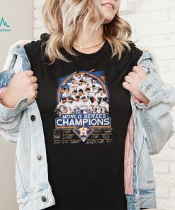 Houston Astros Team 2022 World Series Champions Signatures Shirt
