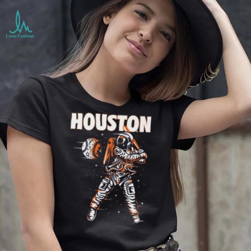 Houston baseball team astronaut space boy navy 2022 shirt