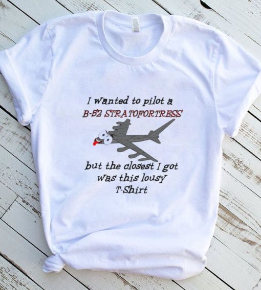 I wanted to pilot a B 52 Stratofortress but the closest I got was this lousy t shirt