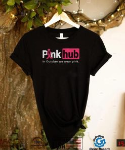 In October We Wear Pink Ribbon Funny Breast Cancer Awareness T Shirt