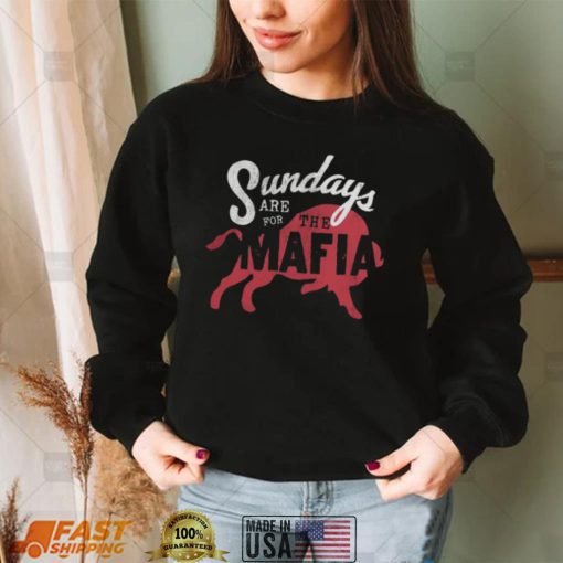 Intercept Cancer Buffalo Bills Jack Waterman Sundays Are For The Mafia T Shirt