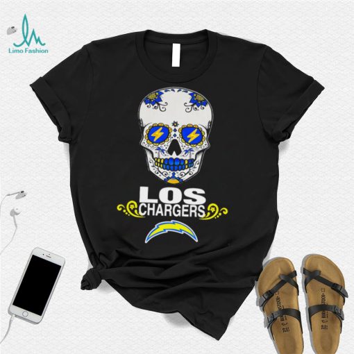 Jen Mills Sugar Skull Los Chargers shirt