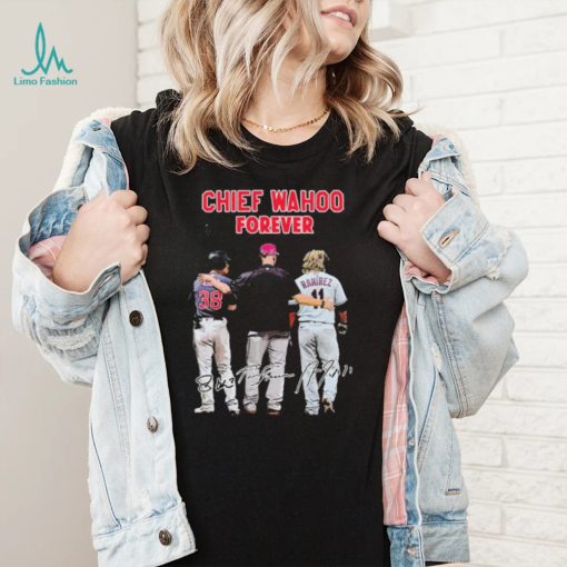 Jos Ramrez Steven Kwan And Terry Francona Chiefs Wahoo Forever Signatures Shirt