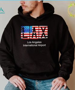 LAX Los Angeles International Airport American flag shirt1
