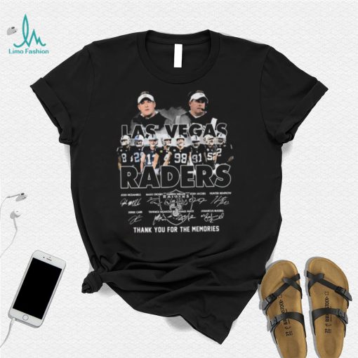 Las Vegas Raider Football Team Thank You For The Memories Signatures Shirt