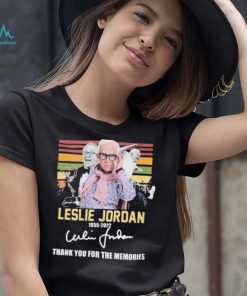 Leslie Jordan 1995 2022 Signature Thank You For The Memories Vintage Shirt