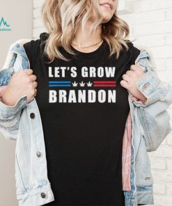 Lets Grow Brandon Funny Dank Brandon Biden Marijuana Weed T Shirt1