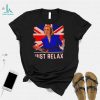 Liz Truss just relax United Kingdom flag shirt
