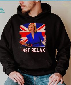 Liz Truss just relax United Kingdom flag shirt