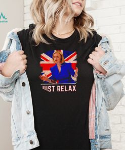 Liz Truss just relax United Kingdom flag shirt