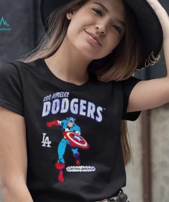 Los Angeles Dodgers Captain America Marvel retro shirt1