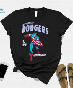 Los Angeles Dodgers Captain America Marvel retro shirt2