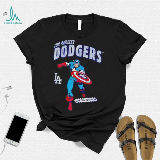 Los Angeles Dodgers Captain America Marvel retro shirt