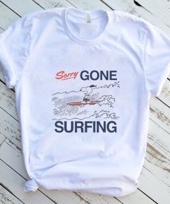 Men’s Snoopy Sorry Gone Surfing shirt