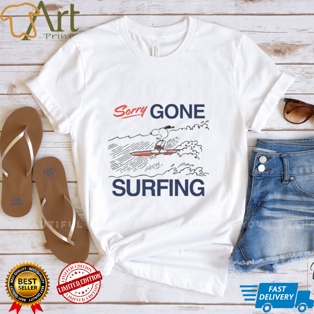Men’s Snoopy Sorry Gone Surfing shirt Men’s Snoopy Sorry Gone Surfing shirt