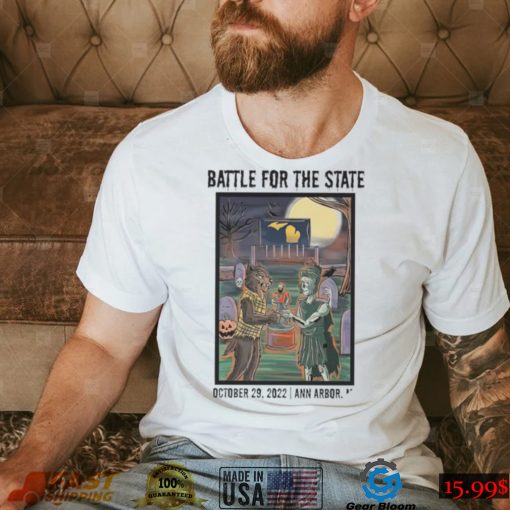 Michigan Wolverines vs Michigan State Spartans mascot battle for the State 2022 shirt