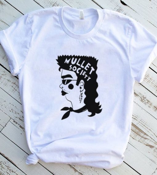 Mullet Society hair art shirt
