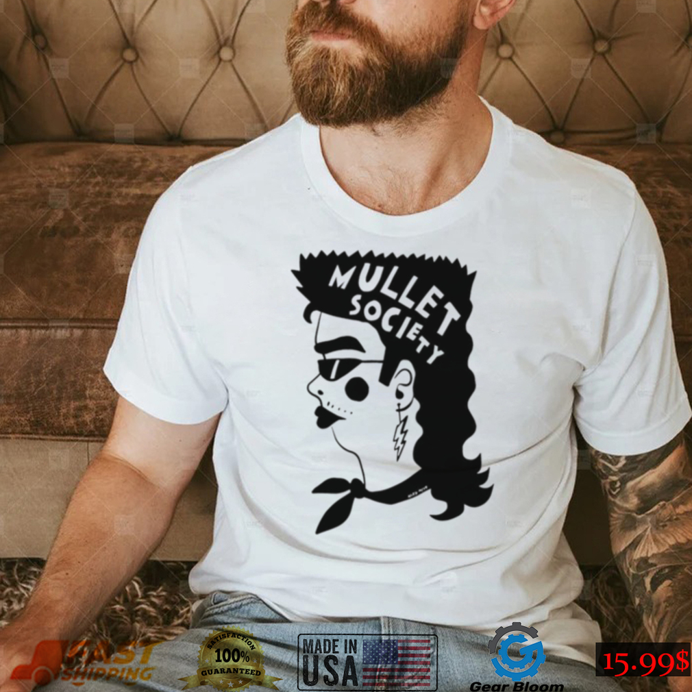 Mullet Society hair art shirt Mullet Society hair art shirt