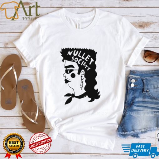 Mullet Society hair art shirt