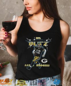 NFL Blitz Packers Aaron Rodgers T Shirt1
