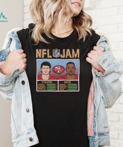 NFL Jam 49ers Young And Rice 2022 shirt