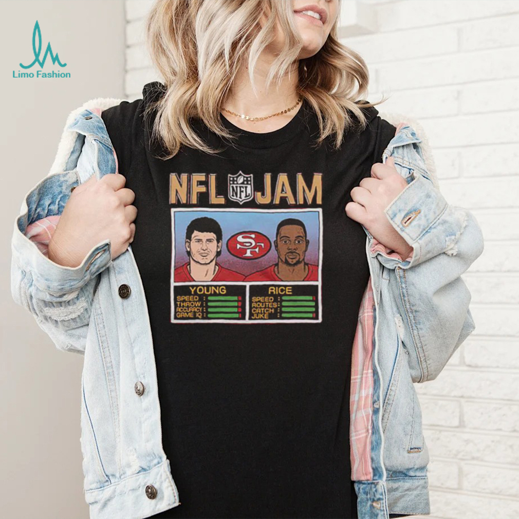 NFL Jam 49ers Young And Rice 2022 shirt NFL Jam 49ers Young And Rice 2022 shirt