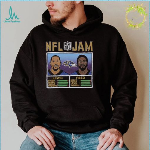 NFL Jam Baltimore Ravens Ed Reed & Ray Lewis T shirt