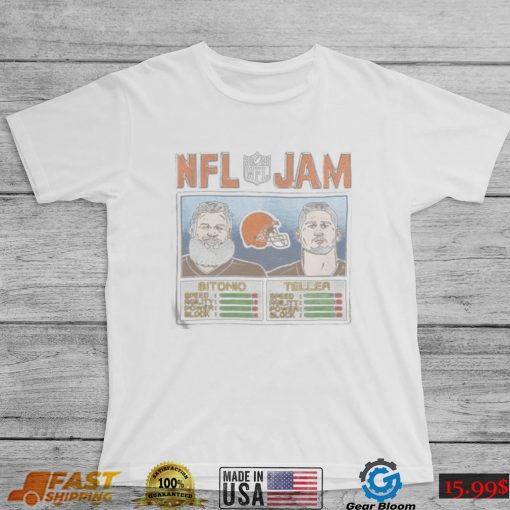 NFL Jam Cleveland Browns Bitonio And Teller shirt