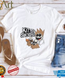 Navy Kitten Shopping cartoon shirt