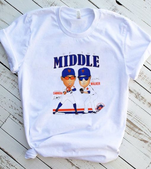 New York Mets up the Middle Asdrubal Cabrera and Neil Walker signature art shirt
