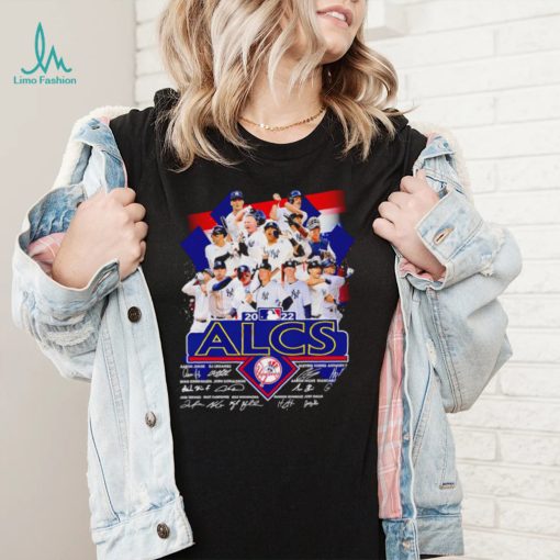 New York Yankees ALCS 2022 signatures shirt