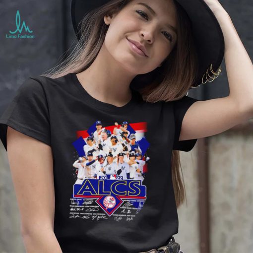 New York Yankees ALCS 2022 signatures shirt