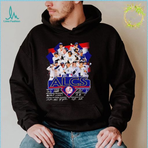 New York Yankees ALCS 2022 signatures shirt