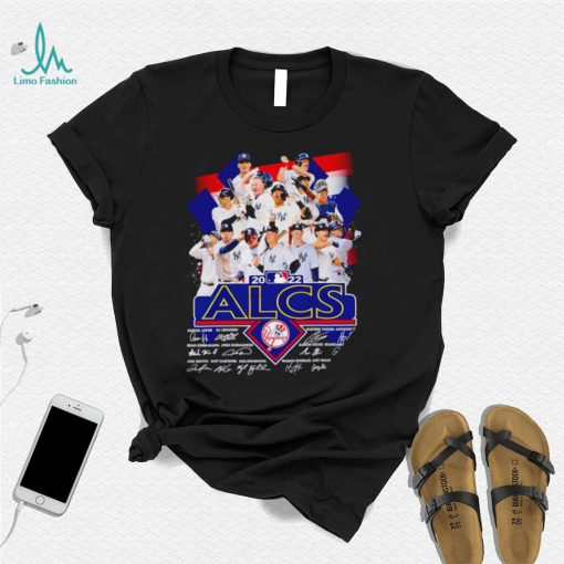 New York Yankees ALCS 2022 signatures shirt