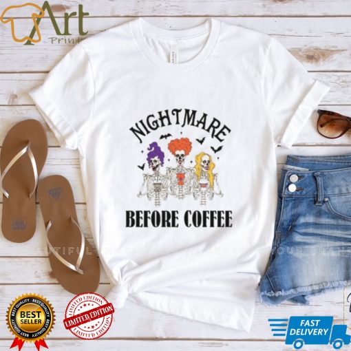 Nightmare Before coffe Hocus Pocus Skeleton Tshirt