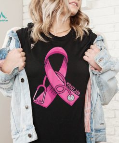 Nurse Breast Cancer Awareness Pink Ribbon T Shirt