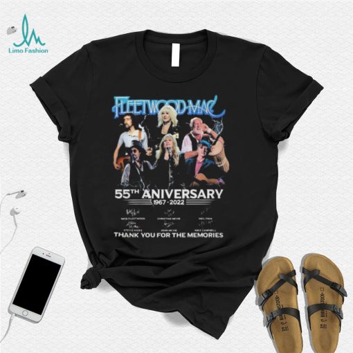 Official 55th anniversary 1967 2022 FleetWood Mac Band thank you for the memories signatures shirt