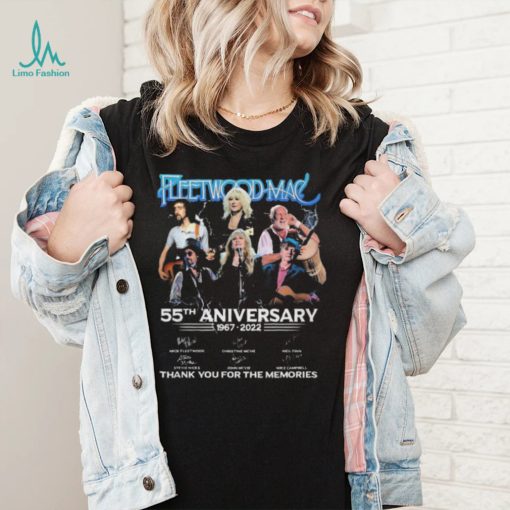Official 55th anniversary 1967 2022 FleetWood Mac Band thank you for the memories signatures shirt