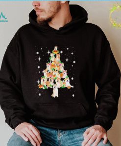Official Akita Tree Christmas Lights Pajama Lover shirt