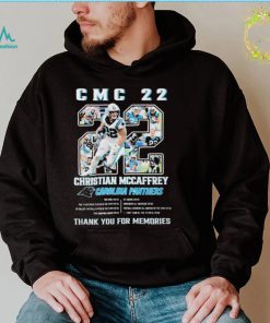 Official CMC 22 Christian Mccaffrey Carolina Panther thank you for memories shirt